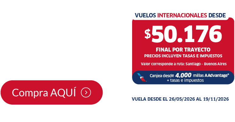 Vuelos internacionales JetSMART desde $50.176 COP